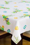 Obrusy i serwetki - Obrus na Wielkanocny stół w kolorowe pisanki 240x130 - miniaturka - grafika 1