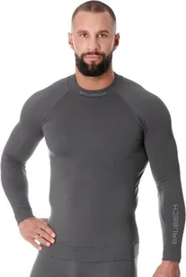 Brubeck LS15290 Bluza męska EXTREME THERMO ciemnoszary M - Bluzy sportowe męskie - miniaturka - grafika 1