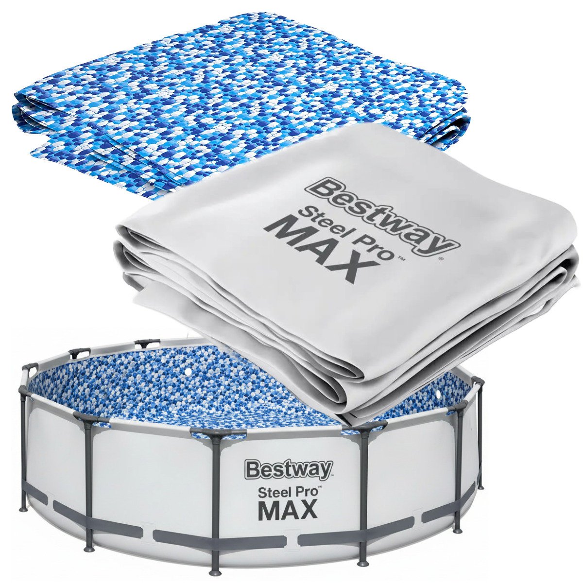 Bestway niecka basenowa poszycie basenu  561bw wkład materiał zamienny szary