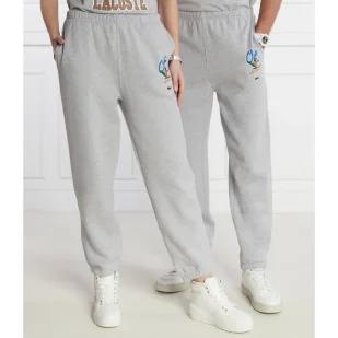 Lacoste Spodnie dresowe | Relaxed fit - Dresy damskie - miniaturka - grafika 1