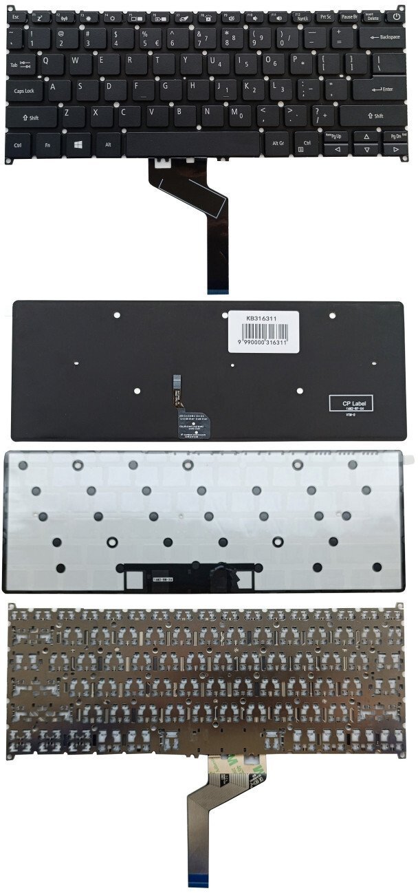 Klawiatura Acer Klaviatūra ACER: Swift SF514-52, SF514-54, SF314-42, SF314-52, z podświetleniem US