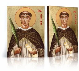Ikona religijna Święty Artur - Ikony i obrazy sakralne - miniaturka - grafika 1