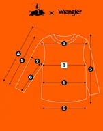 Koszulki męskie - Wrangler LONGSLEEVE AMERICANA TEE bawełniana koszulka długi rękaw nadruk XL - miniaturka - grafika 1
