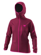 Kurtki i kamizelki sportowe damskie - DYNAFIT Kurtka hybrydowa "Traverse GTX" w kolorze czerwonym - miniaturka - grafika 1