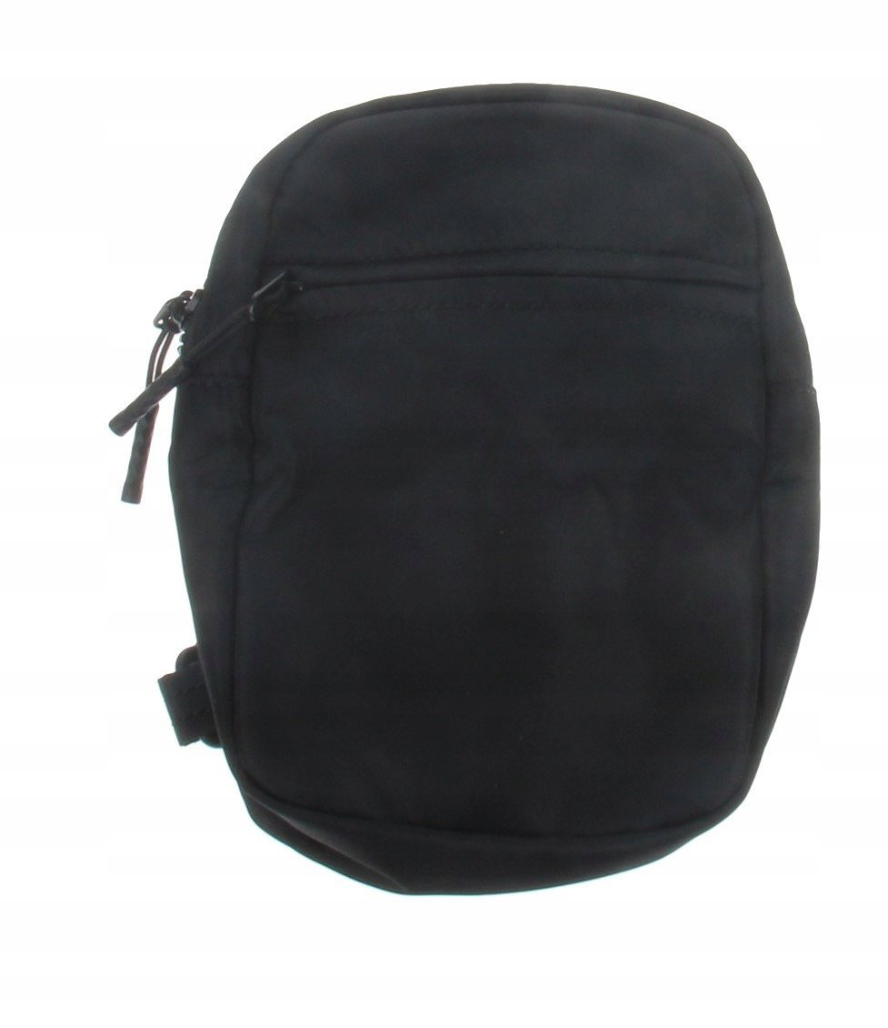 Czarna Saszetka na Ramię na Pasku na Zamek Klasyk Jke