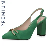 Czółenka - Czółenka bez pięty zielone Effi  [29600-20-737] - miniaturka - grafika 1