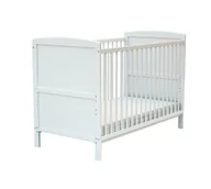 Łóżeczka i kojce - AT4 - ESSENTIEL rozkładane drewniane łóżeczko dziecięce białe 60 x 120 cm - miniaturka - grafika 1