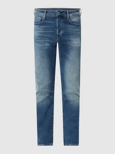 Spodnie męskie - Jeansy o kroju straight tapered fit z dodatkiem streczu model ‘3301’ - grafika 1