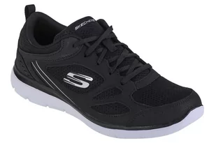 Skechers Summits Suited 12982-BKW, Damskie, buty sneakers, Czarne - Moda i Uroda OUTLET - miniaturka - grafika 1