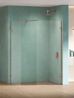 Kabiny prysznicowe - Kabina prysznicowa New Trendy Eventa 130x80 walk-in uniwersalna miedź EXK-6563 - miniaturka - grafika 1