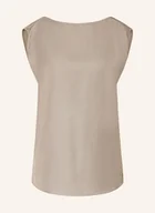 Bluzki damskie - Calvin Klein Bluzka Bez Rękawów beige - miniaturka - grafika 1
