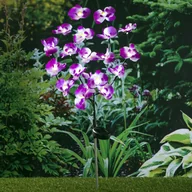 Lampy ogrodowe - vidaXL HI Ogrodowa lampka solarna w kształcie orchidei, 75 cm 435255 - miniaturka - grafika 1