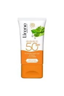 DR IRENA ERIS Lirene ochronna emulsja do twarzy z aloesem spf50 ml - Kremy do twarzy z filtrem - miniaturka - grafika 1