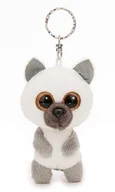 Plecaki - Breloczek GLUBSCHIS Lemur King Lou 9cm biały - Pluszowy towarzysz przytulanka zwierzęca z kółkiem na klucze do smyczy, torby albo plecaka - miniaturka - grafika 1