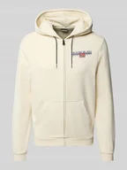 Bluzy męskie - Bluza rozpinana z kapturem i kieszenią kangurką model ‘AYLMER’ - miniaturka - grafika 1