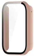 Akcesoria do smartwatchy - Etui Bizon Case+Glass Watch do Xiaomi Smart Band 8 Pro, różowe - miniaturka - grafika 1