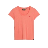 Koszulki i topy damskie - Superdry Scoop Krótki Rękaw T-shirt 2XS Damski - miniaturka - grafika 1