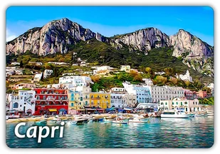 CAPRI - Miasto - Włoska wyspa - Morze - Włochy - Magnes na lodówkę - Magnesy - miniaturka - grafika 1