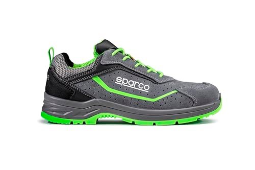 Sparco Felix, Buty Antyfortunne Unisex-Dorosły, Zielony, 45 EU, Zielony, 45 EU