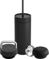 Kubki termiczne - Fellow Fellow - Carter Move Mug 3 w 1 - Kubek termiczny + 3 nakrętki - Czarny 473 ml - miniaturka - grafika 1