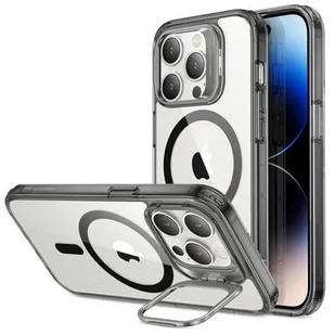 ESR Etui Classic Kickstand Halolock Magsafe do Apple iPhone 14 Pro Max Przezroczysto-czarny - Etui i futerały do telefonów - miniaturka - grafika 1
