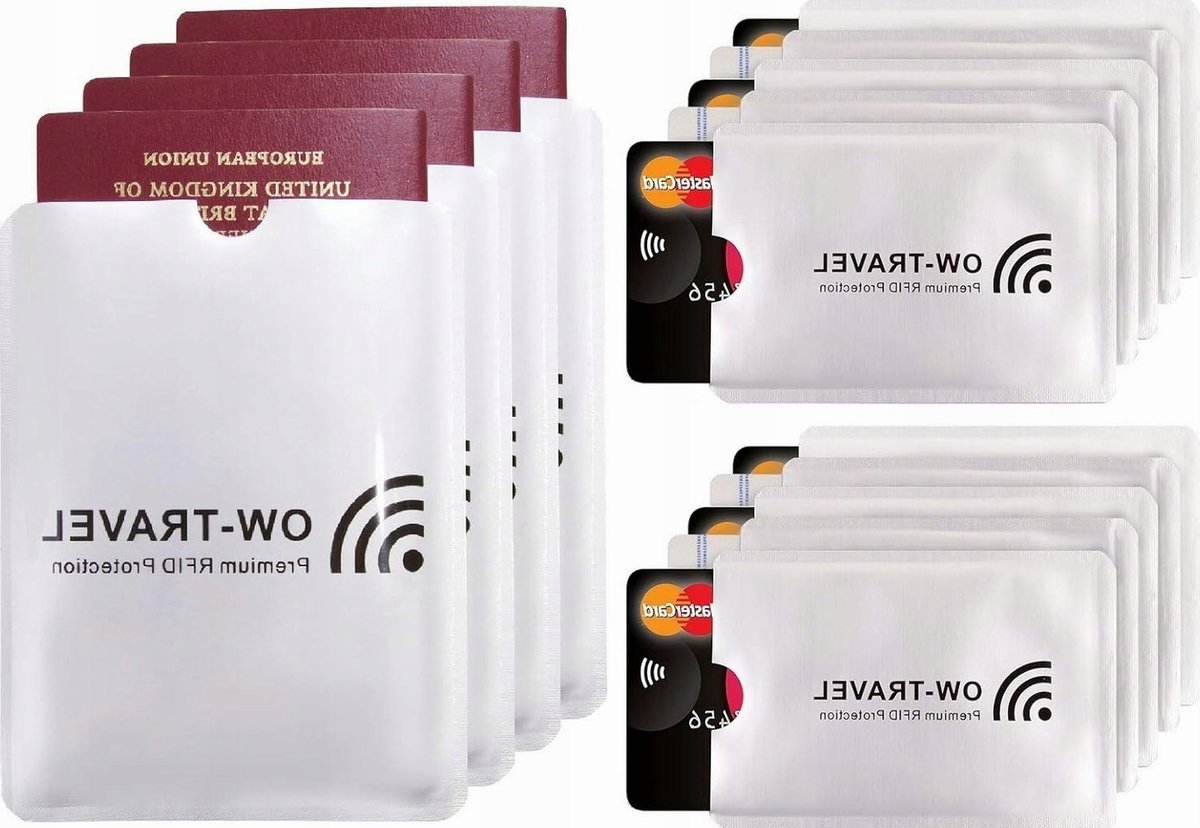 ETUI OCHRONNE KART 10 SZTUK I PASZPORT 4 SZTUKI RFID BLOKADA BEZPIECZEŃSTWO