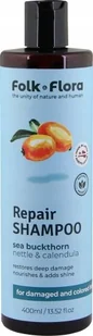 Odżywka do włosów regenerująca uszkodzenia "Rokitnik" Folk&Flora 400ml - Odżywki do włosów - miniaturka - grafika 1