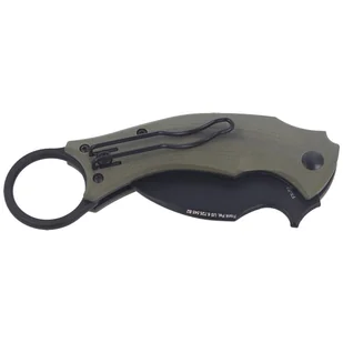 Nóż składany FOX Karambit Black Bird by Bastinelli G10 OD Green, Black Idroglider (FX-591 OD) - Noże - miniaturka - grafika 6