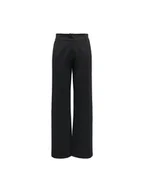 Spodnie damskie - ONLY Spodnie materiałowe Poptrash 15341829 Czarny Straight Fit - miniaturka - grafika 1
