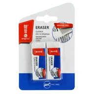 Gumki biurowe - MEMOBE, Gumka Do Mazania MEMOBE,  Biurowa Biała 2 Szt. Blister - miniaturka - grafika 1