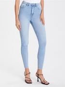 Spodnie damskie - Sinsay - Jeansy skinny high waist - niebieski - miniaturka - grafika 1
