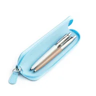 Zestawy piśmiennicze - Zestaw prezentowy długopis Parker Jotter Originals Perłowy i Beżowy z niebieskim etui - miniaturka - grafika 1