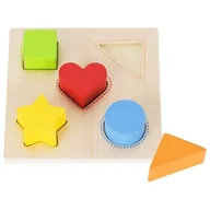 Łamigłówki - Goki Układanka z klockami w kształcie figur (58516) - miniaturka - grafika 1