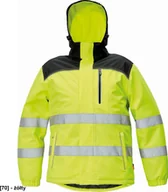 Odzież robocza - CERVA KNOXFIELD HI-VIS - kurtka zimowa, 100% poliester, - żółty, rozm. 3XL - miniaturka - grafika 1