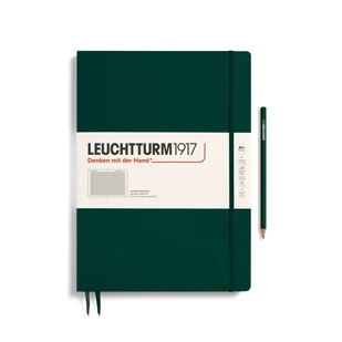 Notatnik Leuchtturm1917 Master Slim A4+, Kratka, Forest Green - Notesy i bloczki - miniaturka - grafika 1