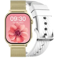 Smartwatch - Gravity GT15-10 GD/GD/WH Złoty - miniaturka - grafika 1