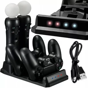Ładowarka STACJA DOKUJĄCA do PS4 Kontroler Pad 4w1 CS-05 - Akcesoria do Playstation - miniaturka - grafika 1