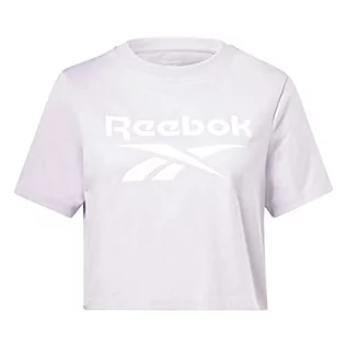 Koszulki i topy damskie - Reebok Damska koszulka Identity Crop, niebieska, 2XL, NIEBIESKI, XS - grafika 1