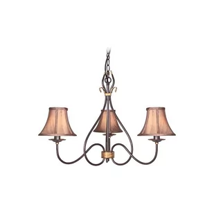 Elstead Lighting Windermere 3Lt Chandelier WM3 Elstead lampa wisząca stylowa abażurowa WM3) - Lampy sufitowe - miniaturka - grafika 1