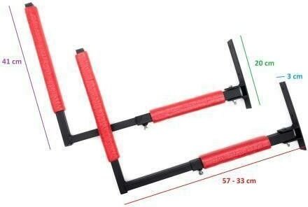 QLS box dachowy uchwyt ścienny uchwyt ścienny uchwyt ścienny box dachowy box narciarski zderzak piankowy czerwony 82 cm BOX1 4895