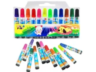 Przybory szkolne - Flamastry Pisaki Mazaki 12 Kolorów Jumbo Dla Dzieci Do Przedszkola - miniaturka - grafika 1