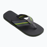 Klapki i japonki męskie - Japonki męskie Havaianas Urban Brasil new graphite - miniaturka - grafika 1