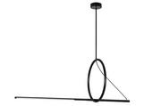 Lampy sufitowe - KingHome Lampa wisząca STICK JD2819-S minimalistyczna oprawa w kolorze czarnym JD2819-S - miniaturka - grafika 1