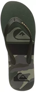 Quiksilver Męskie klapki Molokai Panel Flip-Flop, zielony - Green Black Green - 40 EU - Klapki i japonki męskie - miniaturka - grafika 1