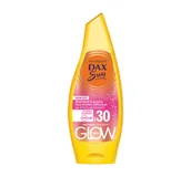 Balsamy i kremy do opalania - Dax Sun Turbo Glow Rozświetlająca Emulsja do opalania ze złotymi drobinami SPF30 175 ml - miniaturka - grafika 1