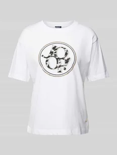 T-shirt z obszyciem z kamieni stras - Koszulki i topy damskie - miniaturka - grafika 1