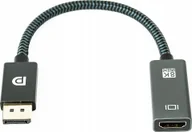 Złącza, przejściówki, adaptery - Pawonik Adapter AV ADAPTER DP DO HDMI 8K KABEL PRZEJŚCIÓWKA UHD - miniaturka - grafika 1