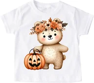 Koszulki dla dziewczynek - koszulka na dzień dyni DYNIA52 - miniaturka - grafika 1