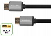 Kable - Kruger&Matz Krüger&amp;Matz Basic Kabel HDMI-HDMI 1m KM1203 KM1203 - miniaturka - grafika 1