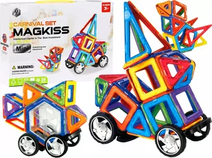 Klocki Magnetyczne Konstrukcyjne Edukacyjne 36 El - Klocki - miniaturka - grafika 1